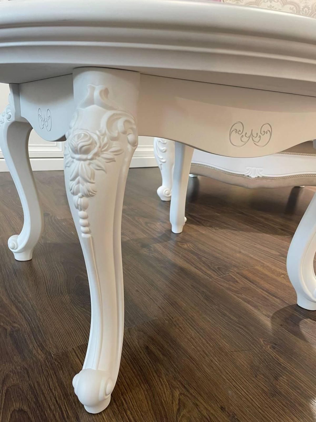 Стол журнальный круглый Мишель (белый матовый) | фото 4