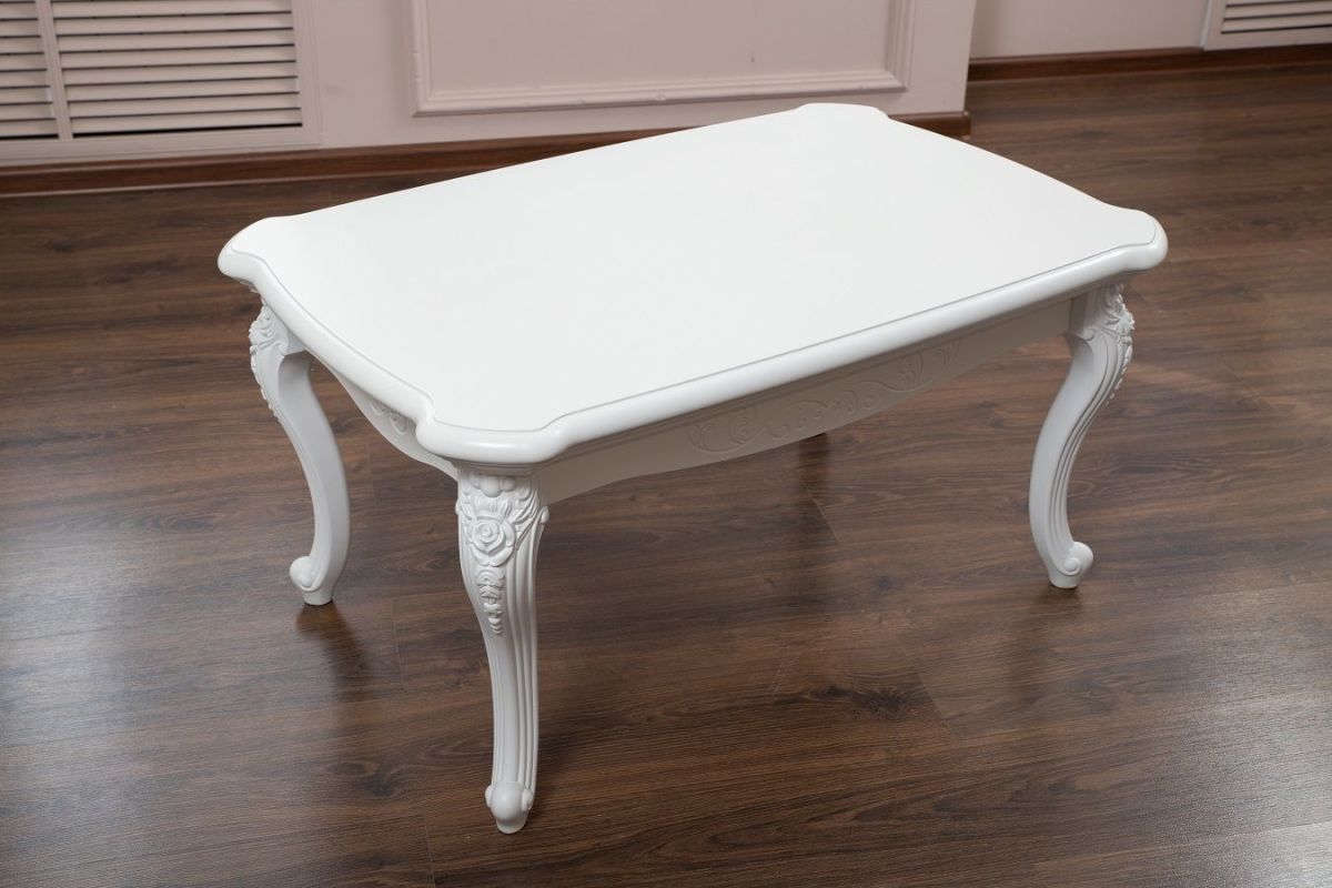 Стол журнальный прямоугольный Мишель (белый матовый) | фото 3