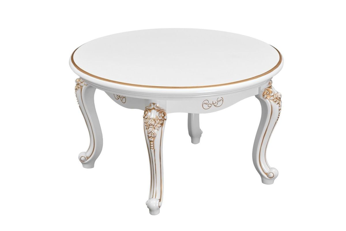 Стол журнальный круглый Натали (белый глянец) | фото 2