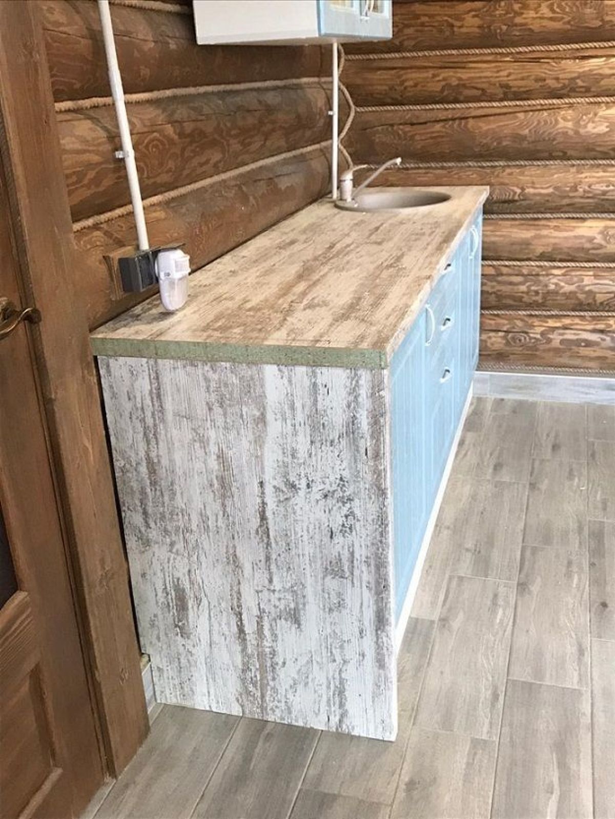 Кухонный гарнитур Принцесса угловой 1200*2850 Арктик (модульный) Горизонт | фото 12