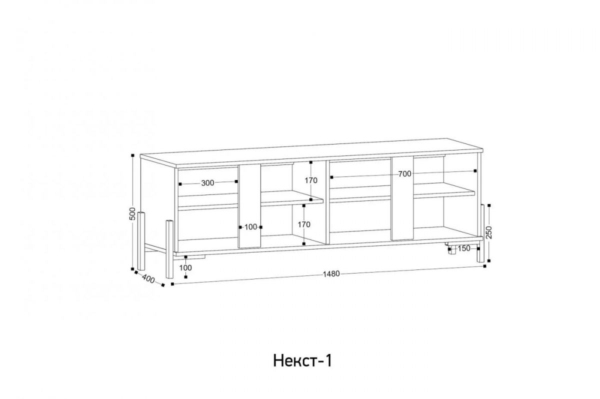 НЕКСТ - 1 Тумба ТВ | фото 2