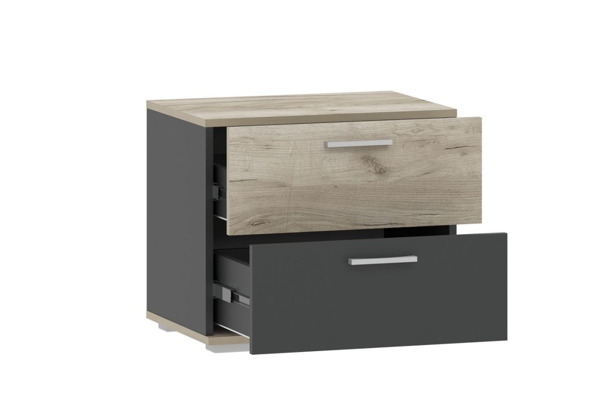 Тумба для обуви НМ 013.24 "Санти" (Антрацит/Крафт Серый) | фото 2