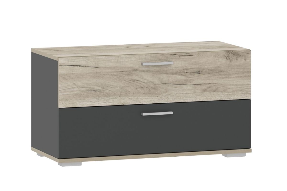 Прихожая "Санти" (модульная) Антрацит/Крафт Серый | фото 14