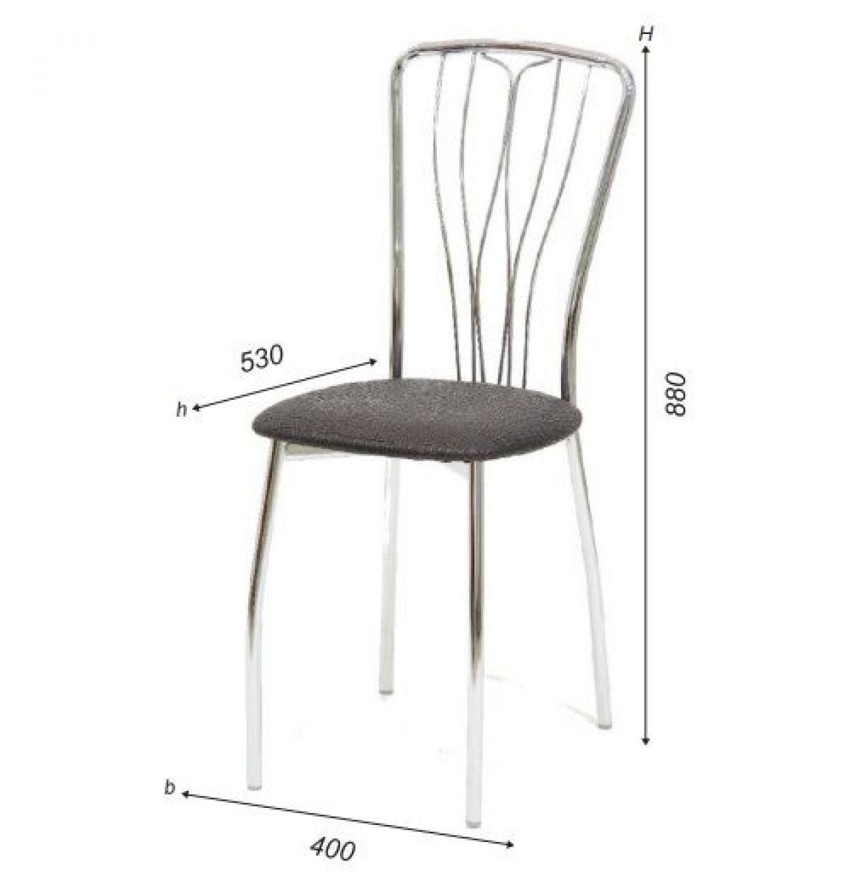 Стул Лилия А1.05-01 (Стандарт) хром/кожзам (4 шт.) | фото 2
