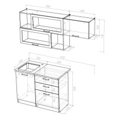 Кухонный гарнитур Инна экстра 1700 | фото 4