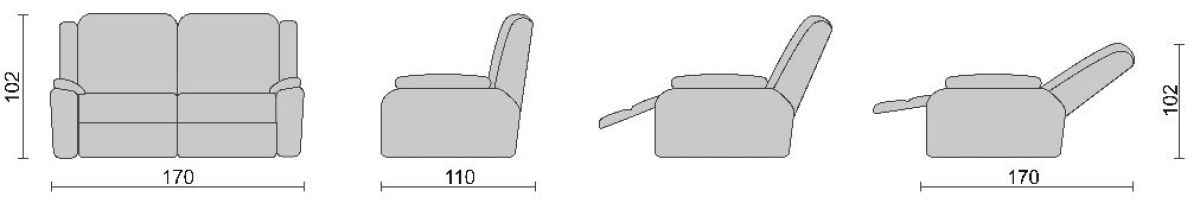 Диван-трансформер Recliner TWIN (Твин) 2 кат. ткани | фото 5
