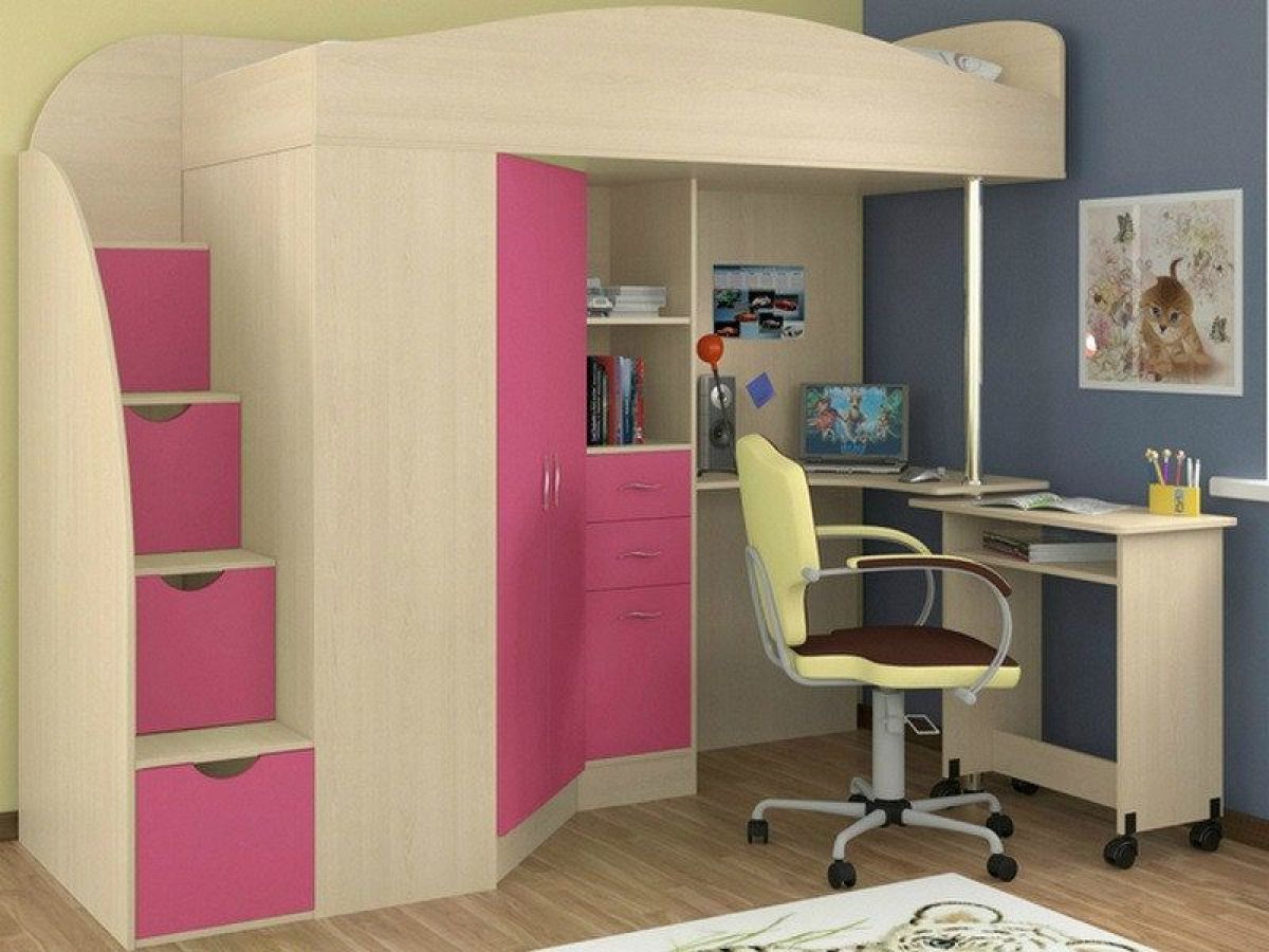 Кровать-чердак Юниор 4 (800*1900) | фото 8