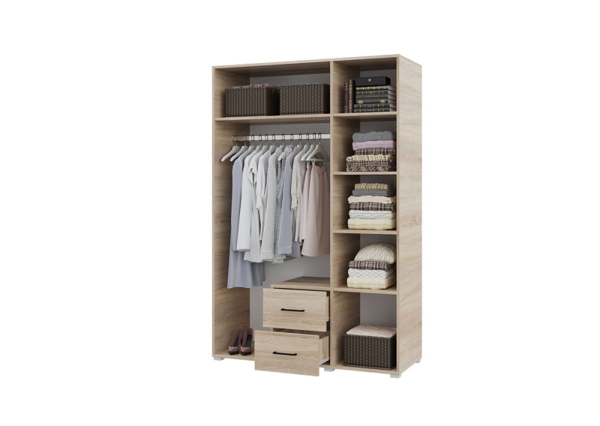 Шкаф 3-х створчатый с ящиками VICTOR (Сонома) | фото 2