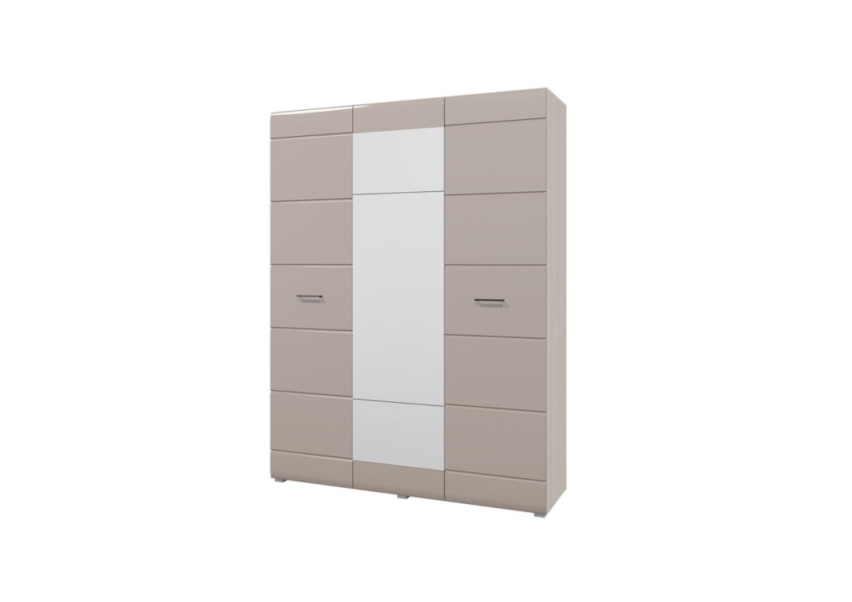 Спальный гарнитур НЕНСИ (модульный) Ясень Шимо светлый/Капучино глянец | фото 5