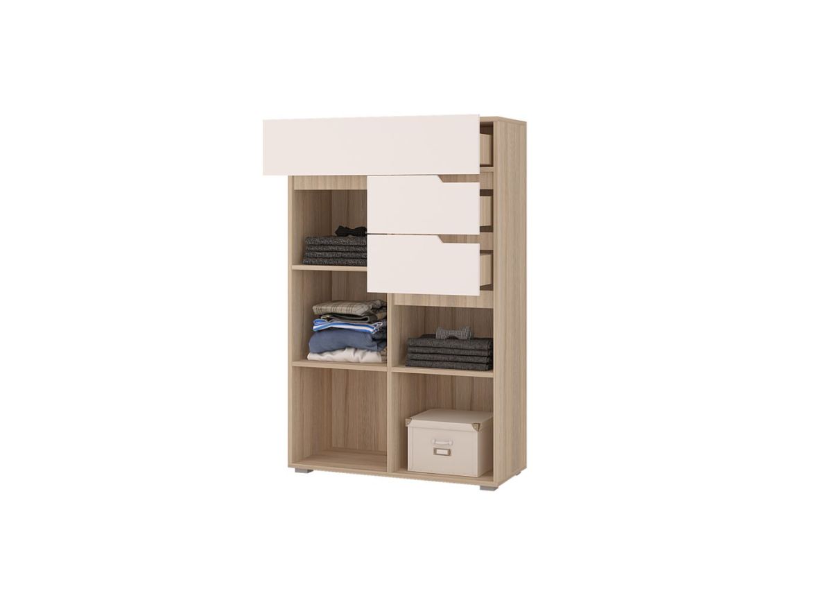 Спальный гарнитур АНТАЛИЯ (модульный) Сонома/Графит софт | фото 10