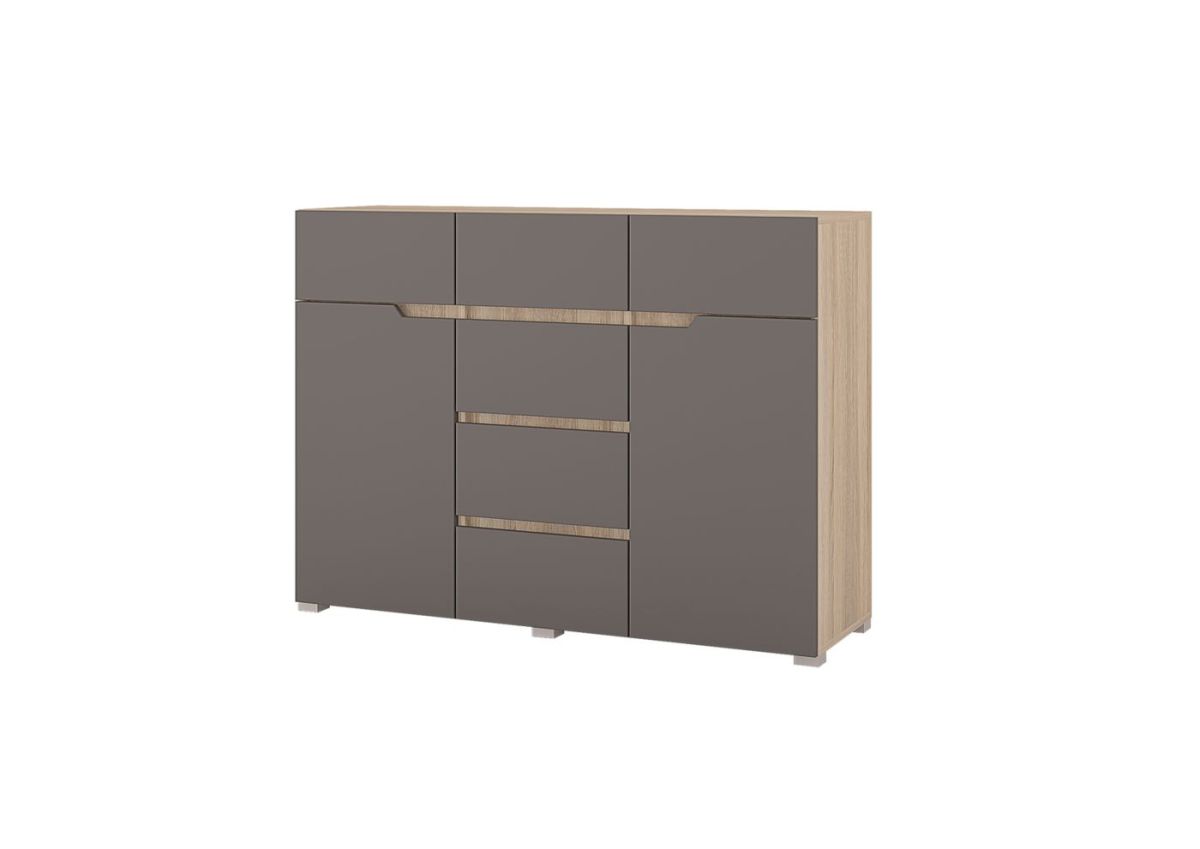 Спальный гарнитур АНТАЛИЯ (модульный) Сонома/Графит софт | фото 7