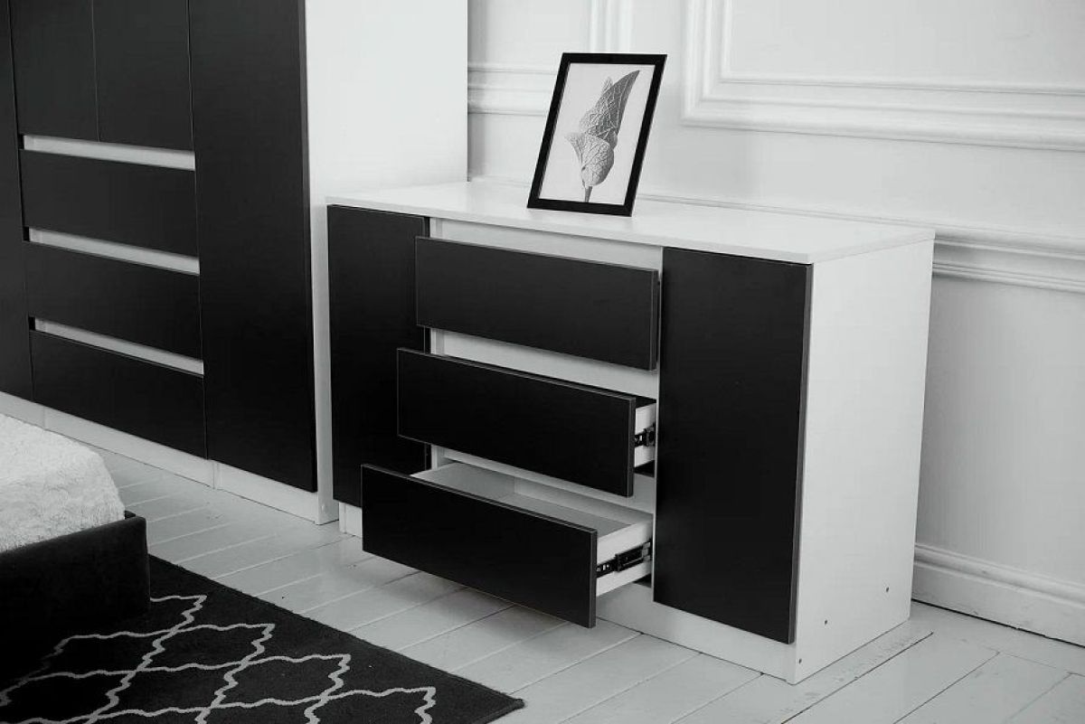 Комод 1200 Парус (Белый/Графит) | фото 3