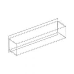 ВИТА Полка настенная №1 (темно серый) | фото 2