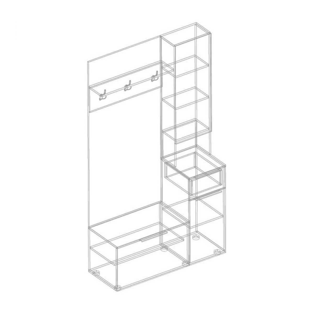 ВИТА Прихожая (правое исполнение) (темно серый) | фото 2