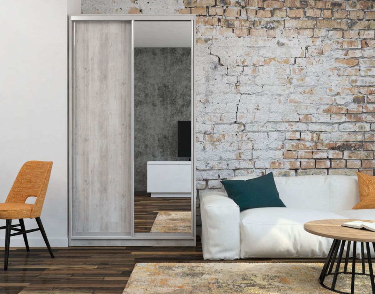 Шкаф-купе Ксения 1600 ЛДСП/Зеркало (ЛДСП 2 кат.) | фото 5