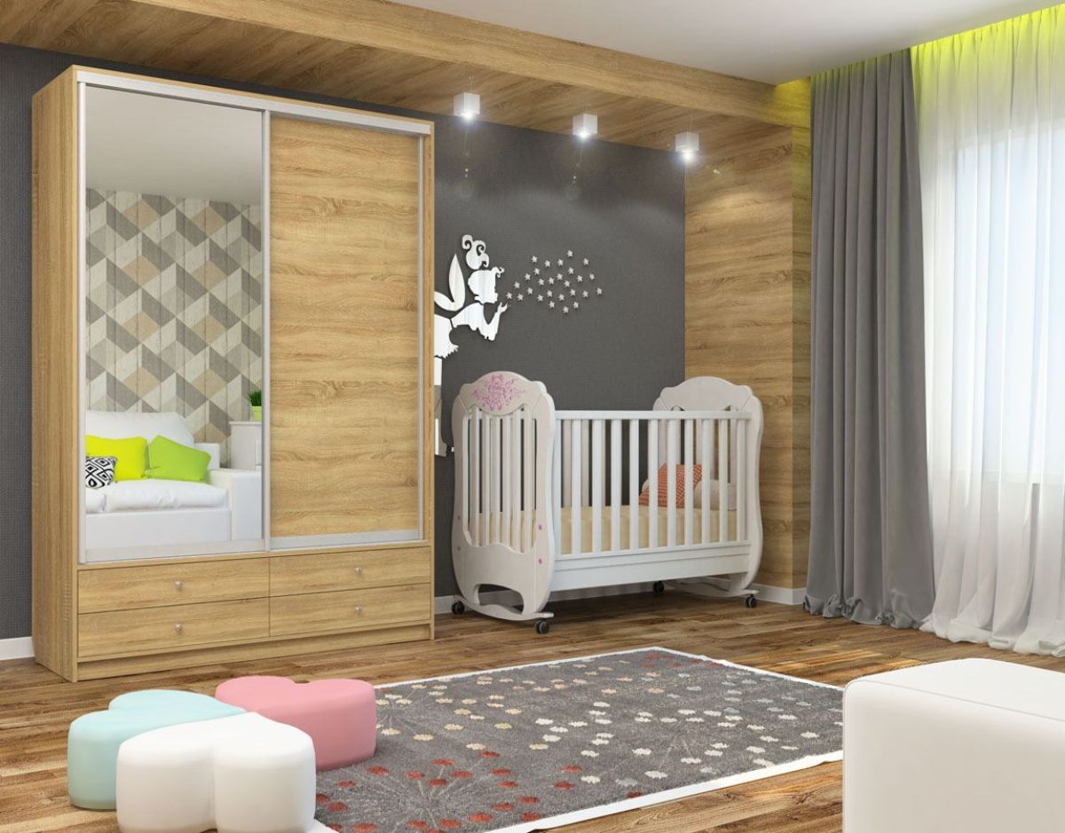 Шкаф-купе Ольга 1500 ЛДСП/Зеркало (ЛДСП 2 кат.) | фото 5