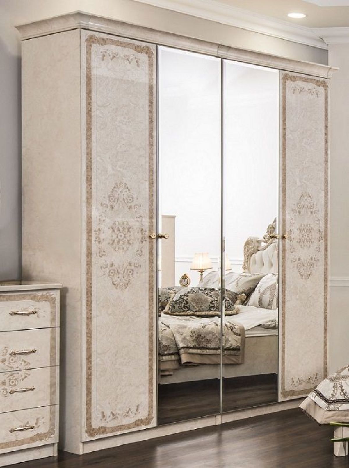 Спальный гарнитур Патрисия (крем) | фото 8