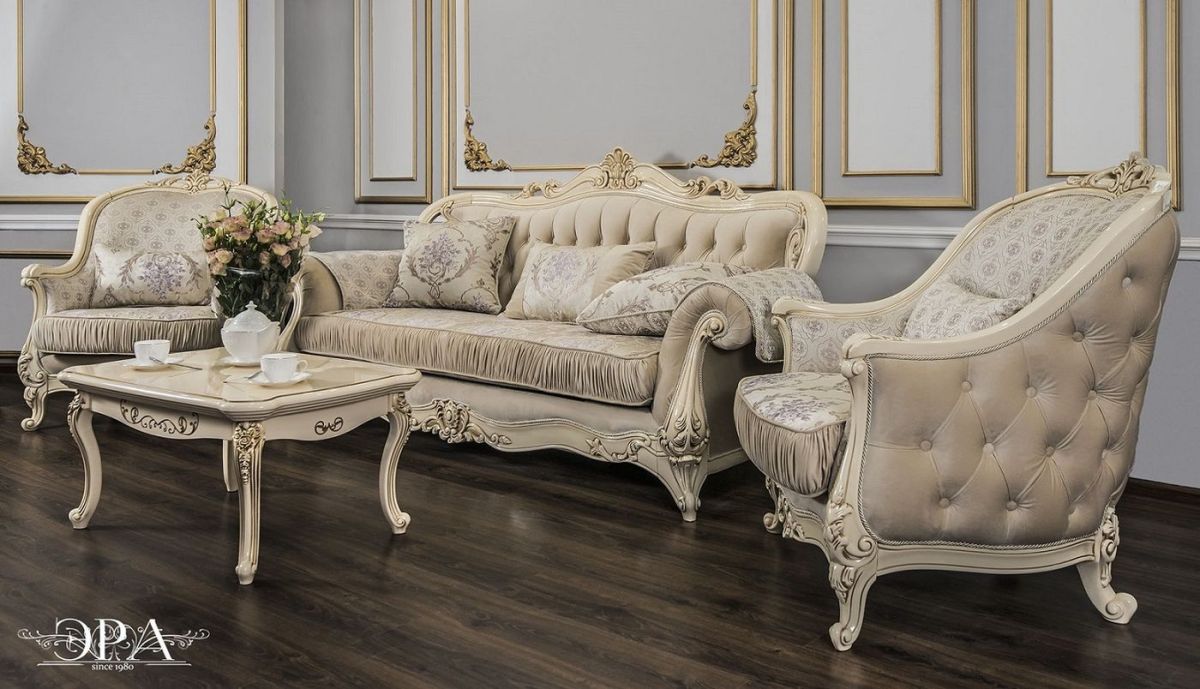 Комплект мягкой мебели Мона Лиза (крем) с раскладным механизмом | фото 3