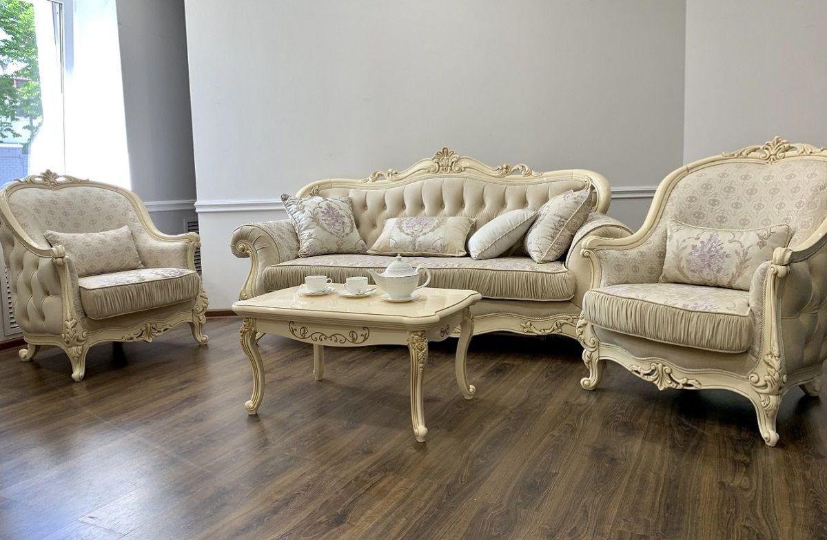 Комплект мягкой мебели Мона Лиза (крем) с раскладным механизмом | фото 2