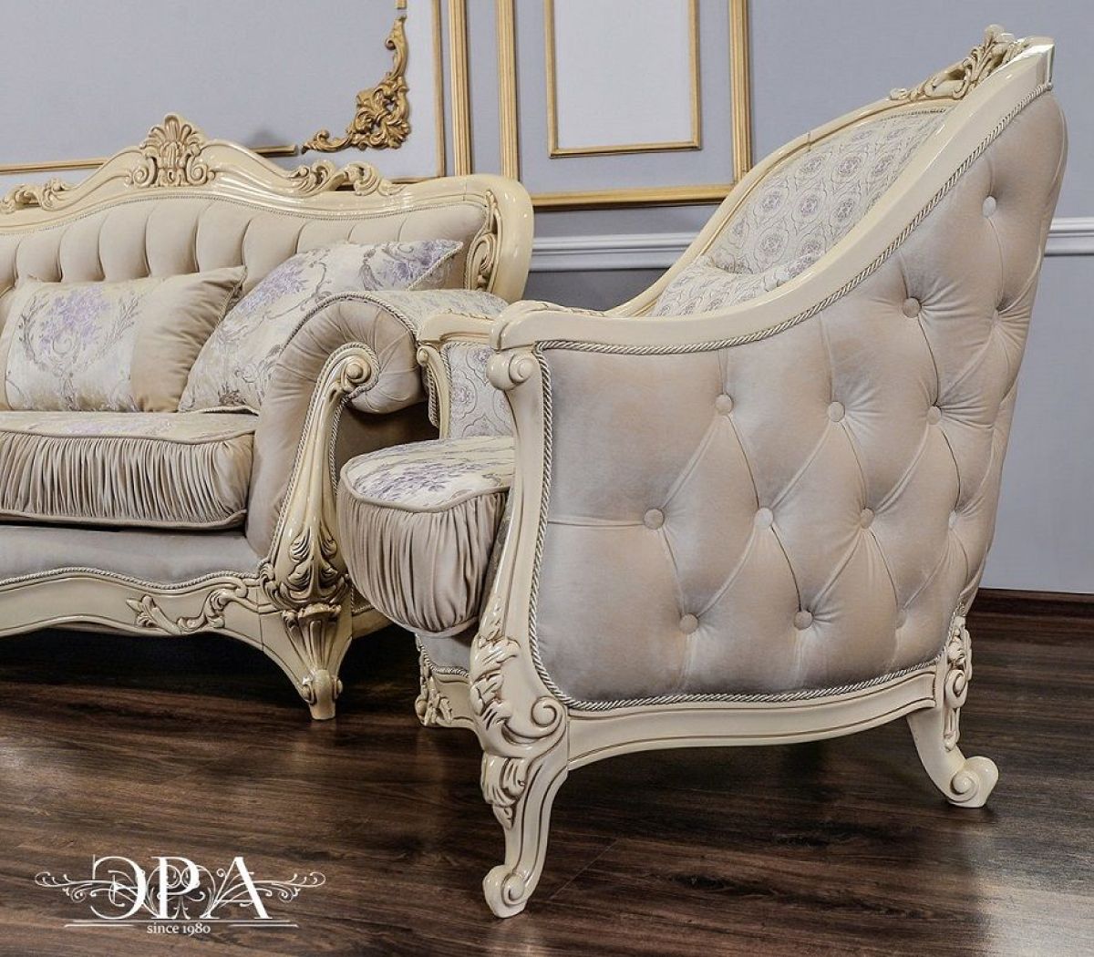 Комплект мягкой мебели Мона Лиза (крем) с раскладным механизмом | фото 6