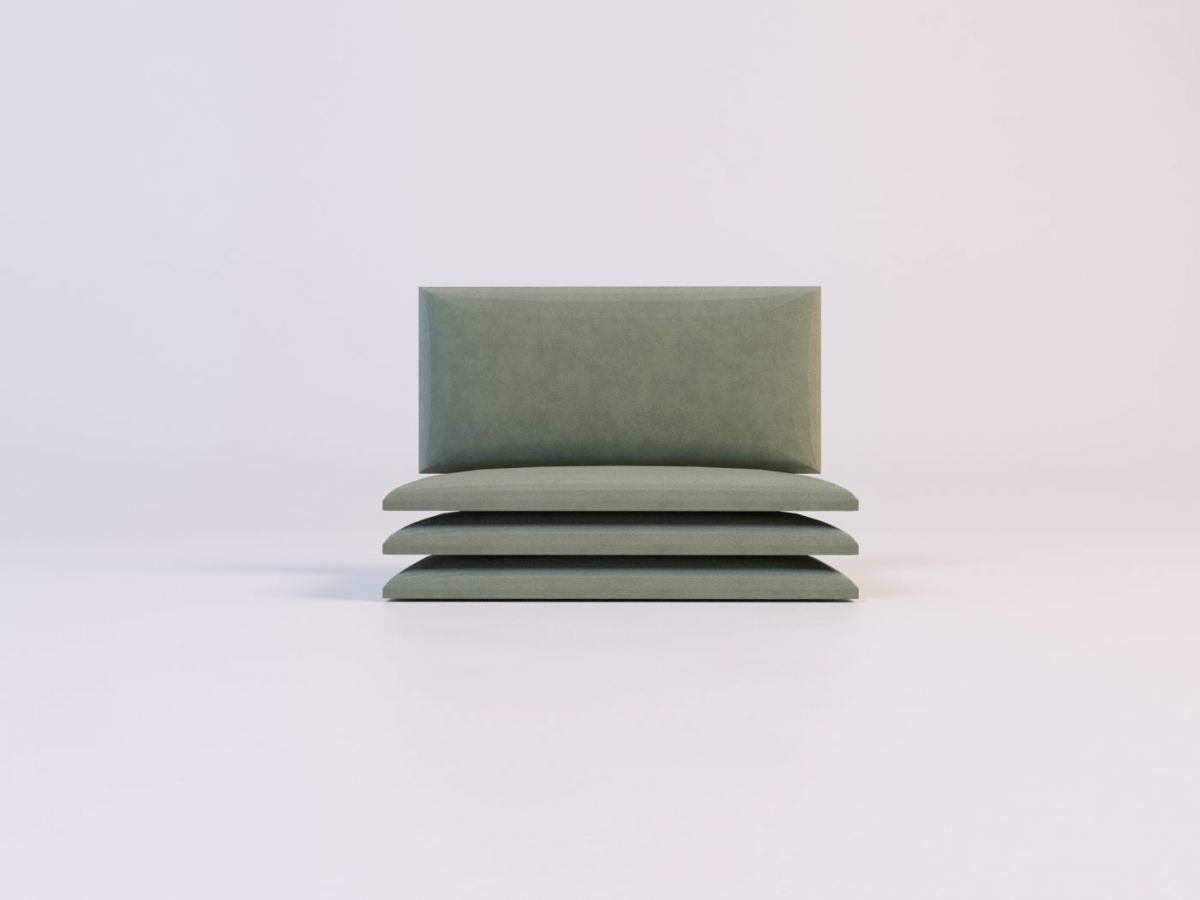 Мягкие панели ПРЯМОУГОЛЬНИКИ 30*60 (4 шт.) для спальни | фото 5