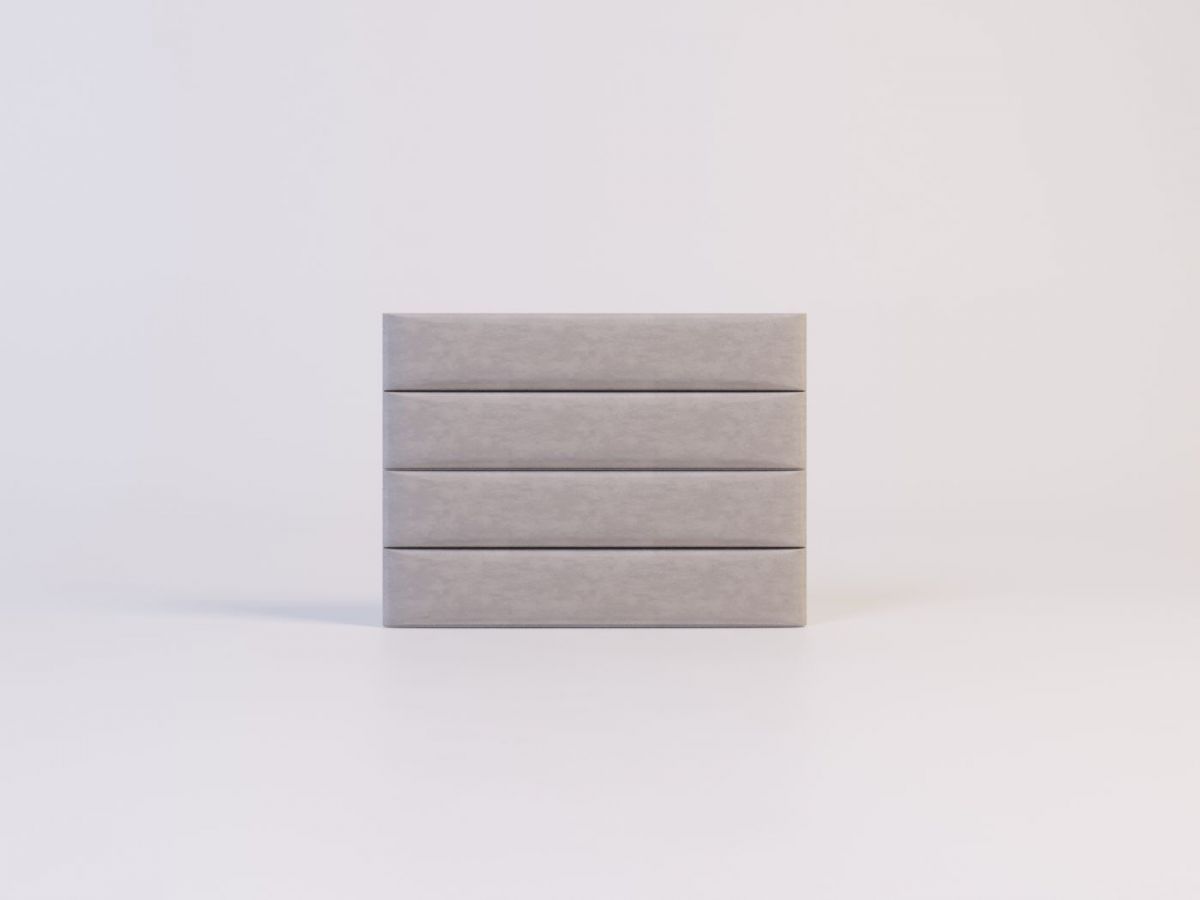 Мягкие панели ПОЛОСЫ ПРЯМЫЕ 15*90 (4 шт.) для спальни | фото 12