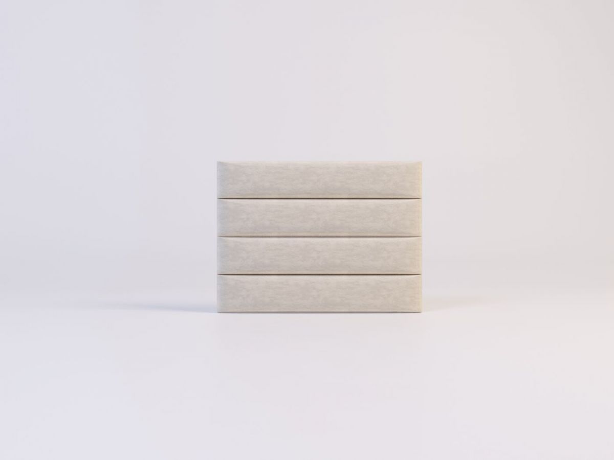 Мягкие панели ПОЛОСЫ ПРЯМЫЕ 15*90 (4 шт.) для спальни | фото 6