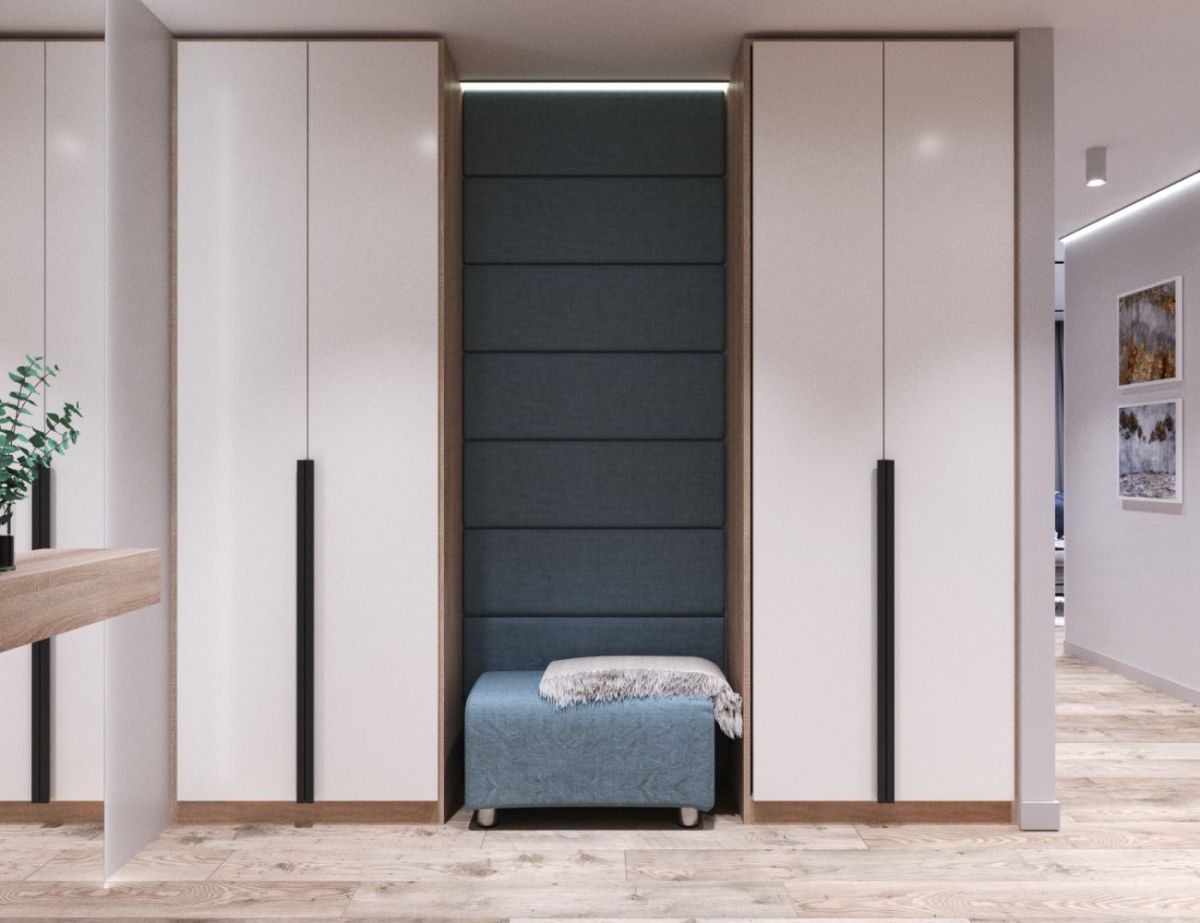 Мягкие панели ПОЛОСЫ ПРЯМЫЕ 30*90 (4 шт.) для прихожей | фото 3