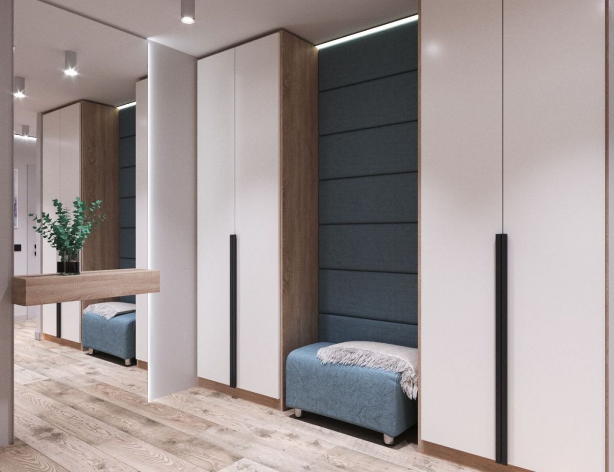 Мягкие панели ПОЛОСЫ ПРЯМЫЕ 30*90 (4 шт.) для прихожей | фото 5