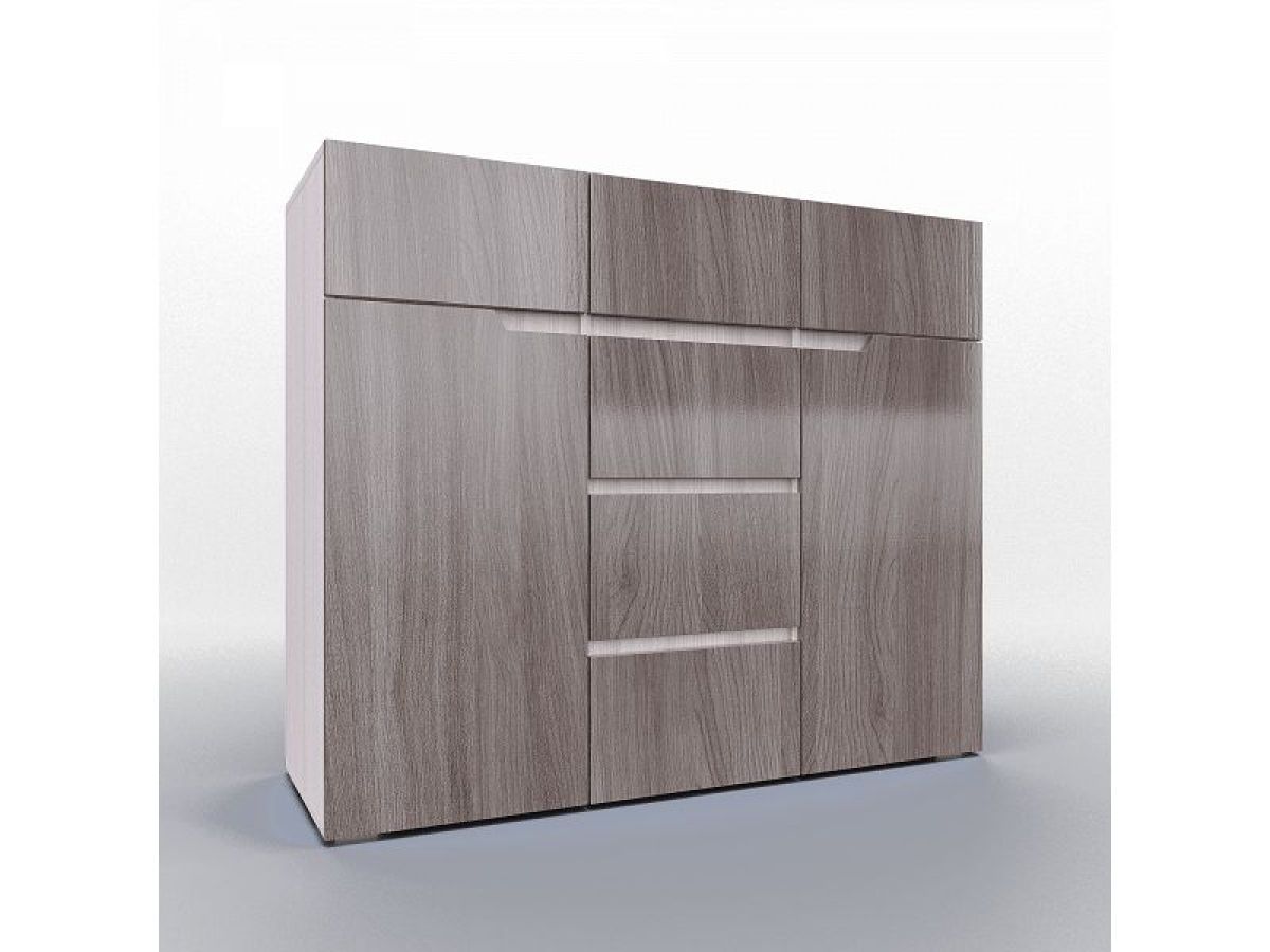 ТРИО Спальный гарнитур (модульный) серебряный орех/ясень шимо | фото 2