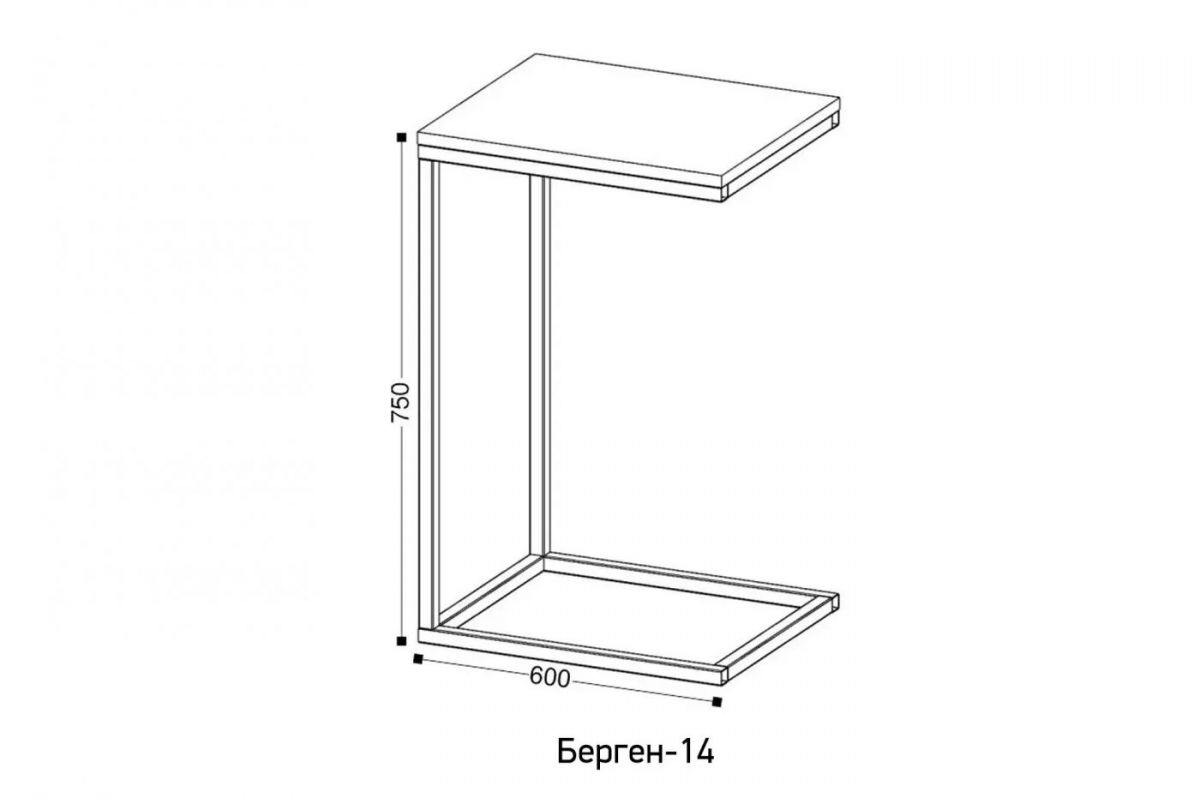 БЕРГЕН 14 Стол придиванный | фото 2