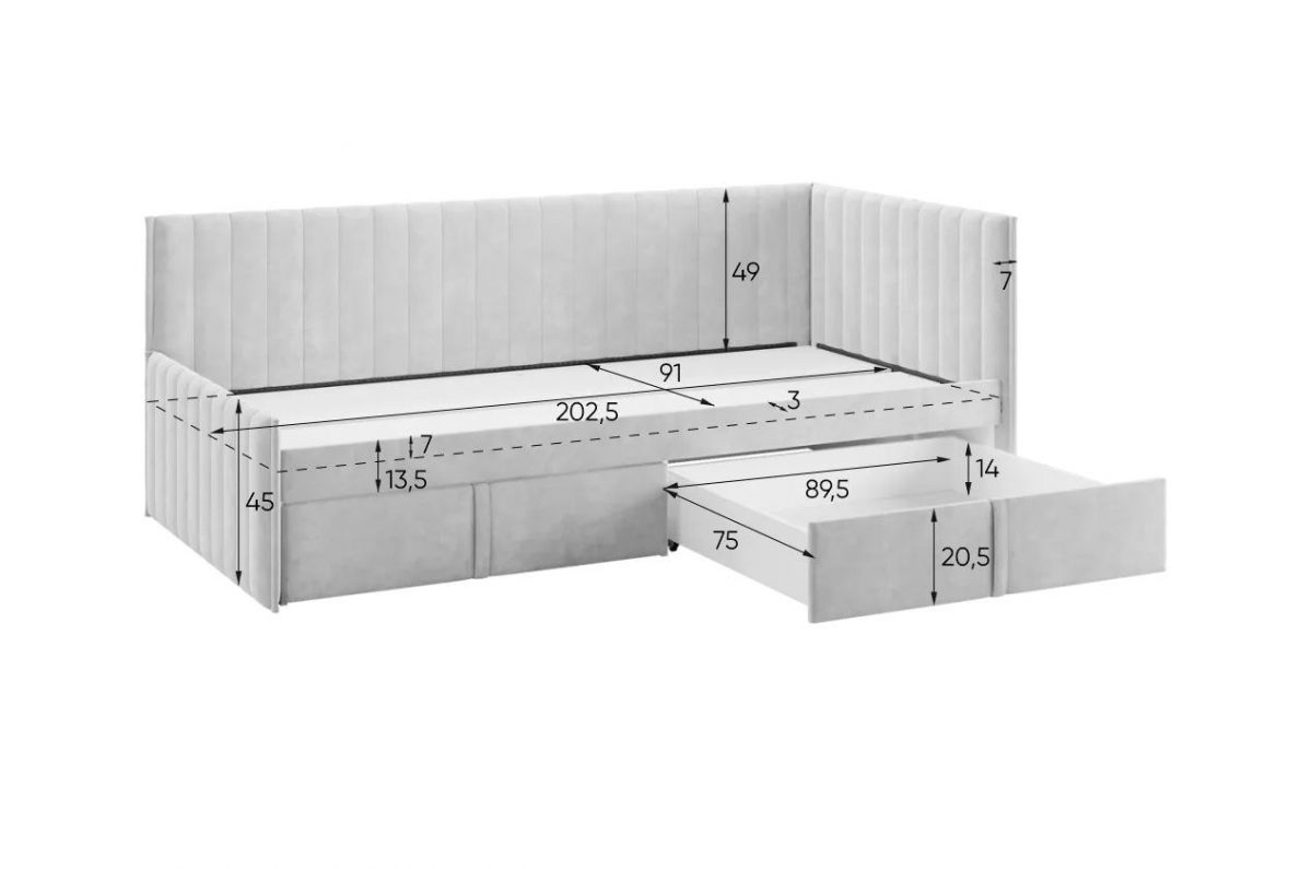 ТВИКС Кровать (тахта) с ящиками 900 | фото 3