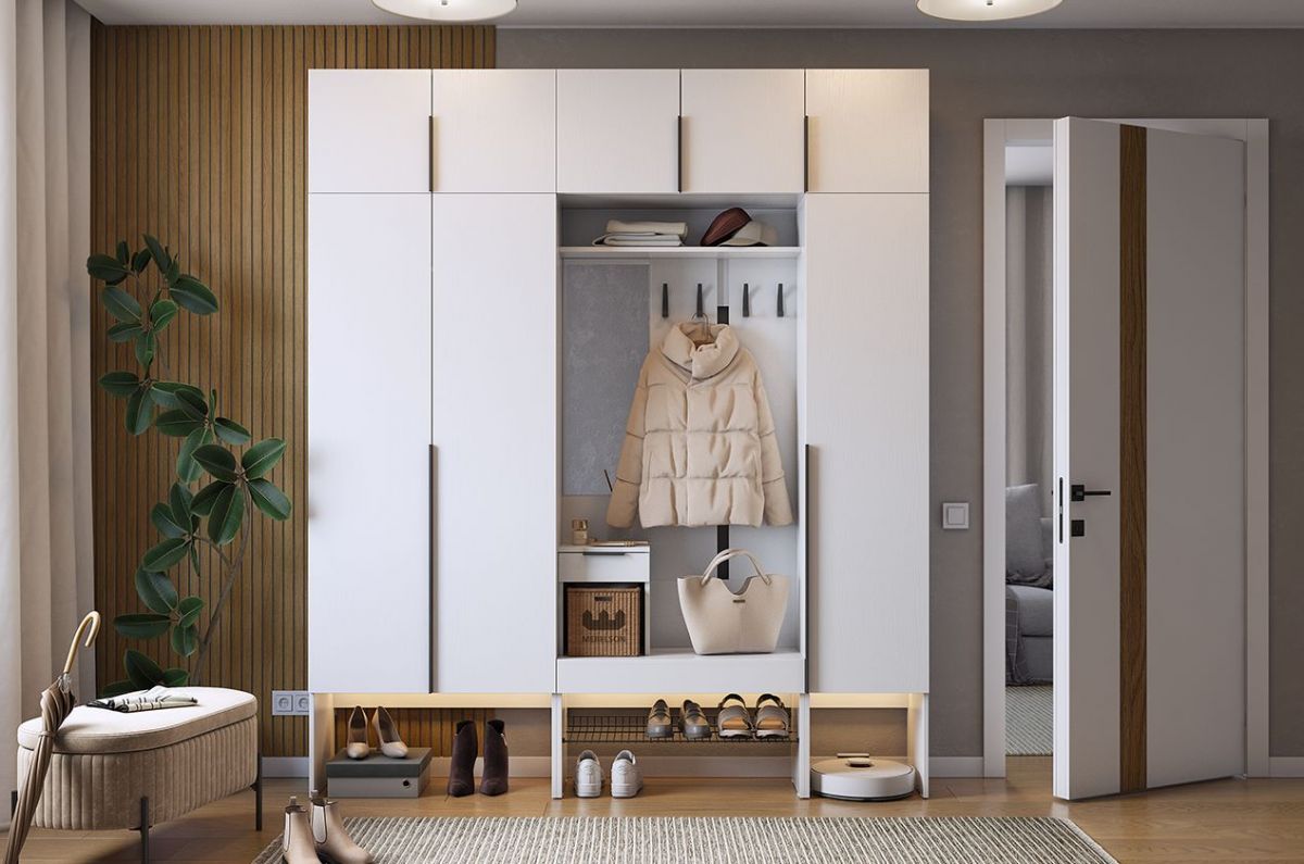 БАСКО Прихожая К7 (белое дерево) | фото 13