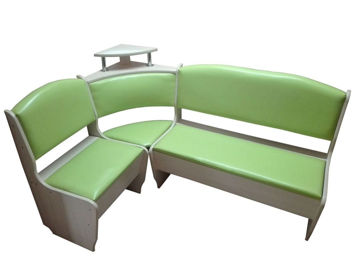 Кухонный уголок Нео Стандарт + стол + табурет 2 шт. (1000*1500) кожзам | фото 9