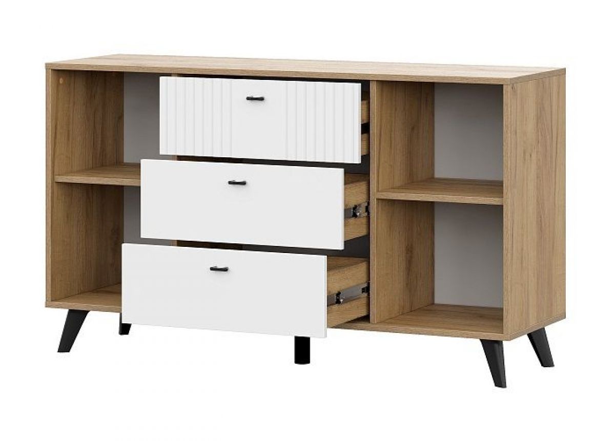 МИЛАН Спальня (Дуб Золотой/Белый матовый) | фото 15