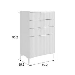 ЗЕФИР Гостиная К1 (белое дерево/белый муар) | фото 2