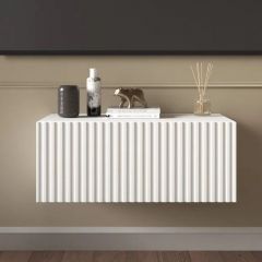 Тумба подвесная под ТВ LINES MTV1-MA 750 Белый матовый (Белый-M 10.1.2) | фото 7