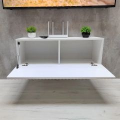 Тумба подвесная под ТВ LINES MTV3-MA 900 Белый матовый (Белый-M 10.1.2) | фото 2