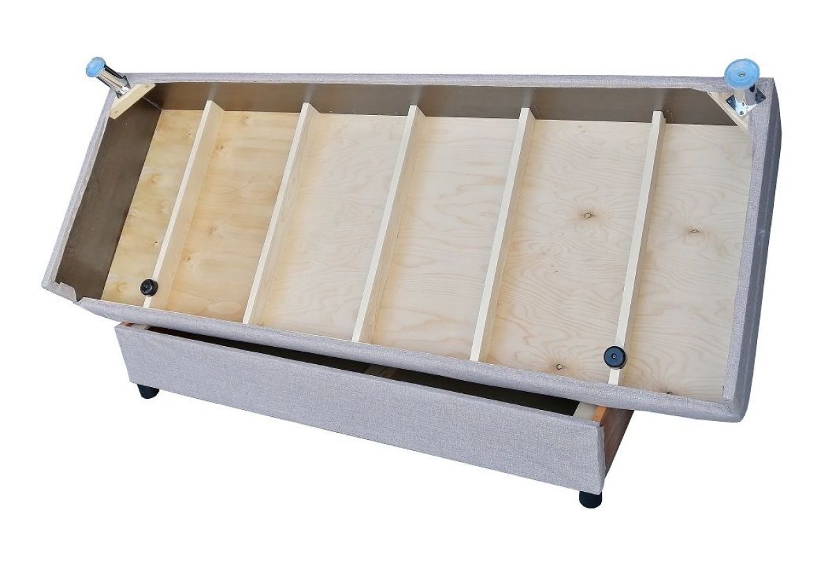 Диван-кровать Комфорт без подлокотников (4 подушки) BALTIC Grafit | фото 13