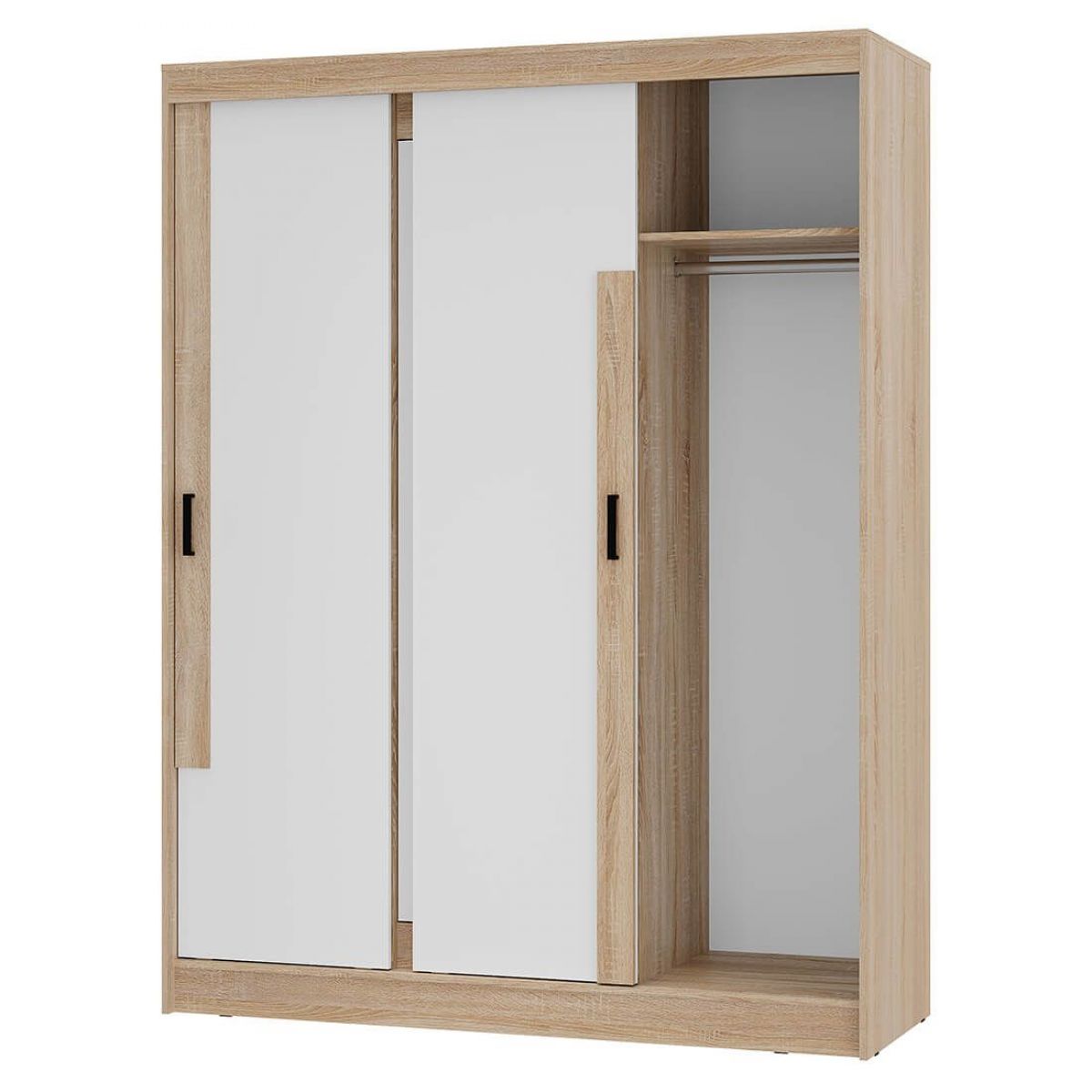 Шкаф-купе Смарт ШКК-06 (дуб сонома/белый) | фото 4