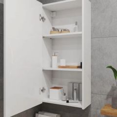 Шкаф навесной для ванной MH6-MA 450х960 (Белый-М 10.1.1) Белый глянец | фото 3