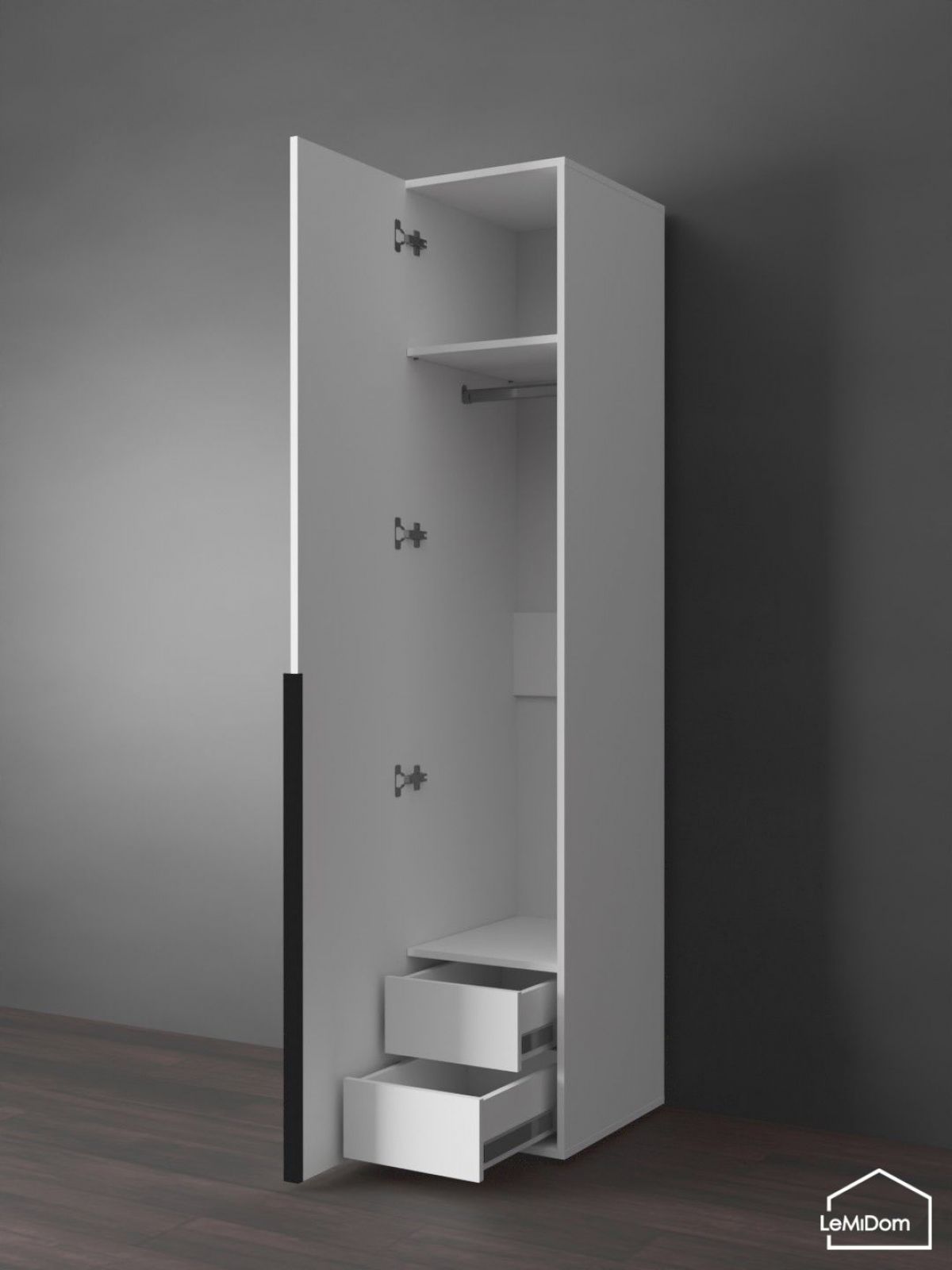 Шкаф Linnea MHR-1-3 2050х400х510 (Белый-М 11.1.2) | фото 7