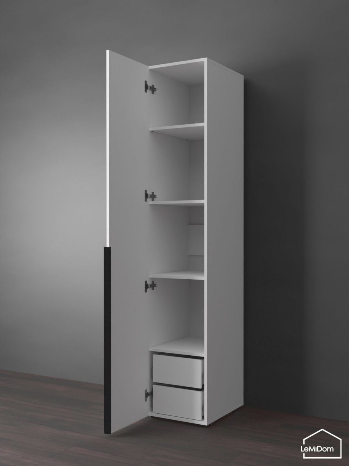 Шкаф Linnea MHR-1-3 2050х400х510 (Белый-М 11.1.2) | фото 5