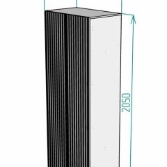 Шкаф Linnea MHR-2PO-2 2050х800х510 (Белый-М 11.1.1) | фото 2