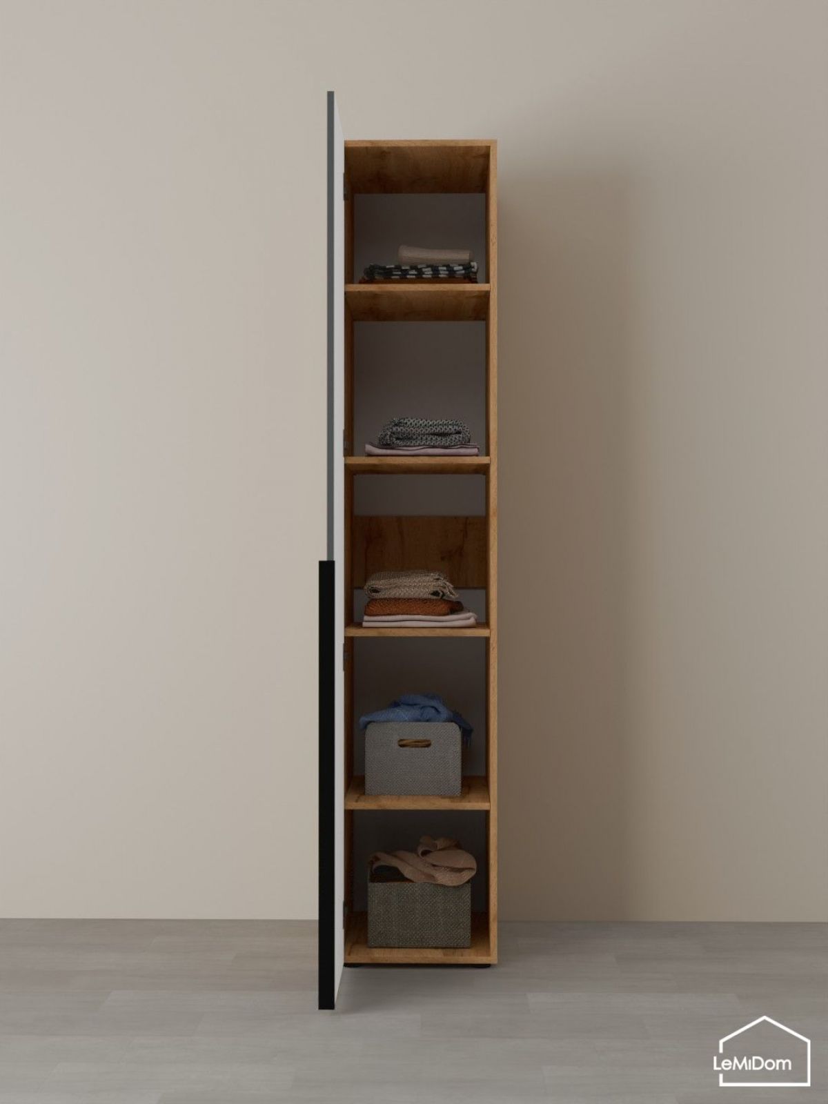 Шкаф Linnea MHR-1-2 2050х400х510 (ДВ-М 11.1.25) | фото 4