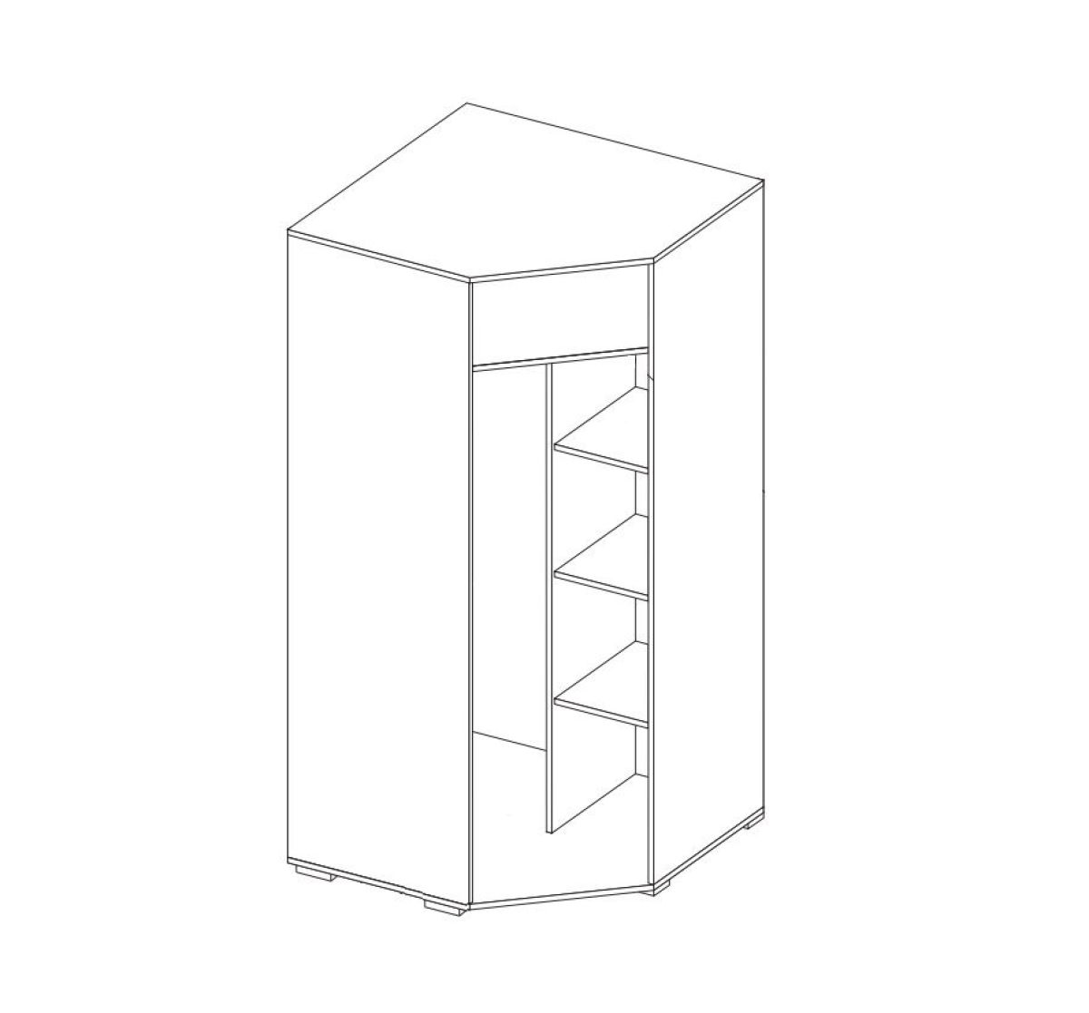 Шкаф угловой Вегас (956*956) | фото 2