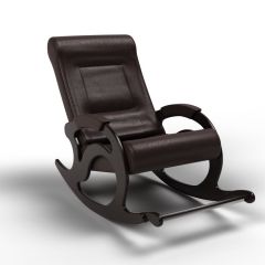 Кресло-качалка Тироль 12-К-В (экокожа\венге) ВЕНГЕ | фото 2