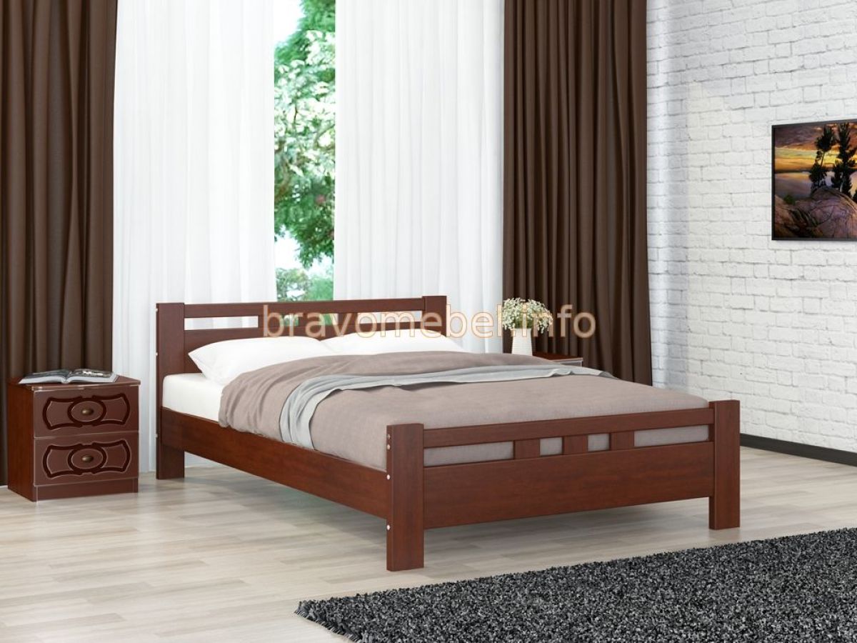 ВЕРОНИКА-2 Кровать из массива 1200 | фото 2