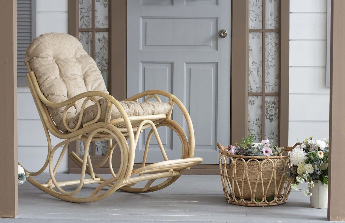 Кресло - качалка 05/05 с подушкой (Натуральный) Разборное/в коробке | фото 3