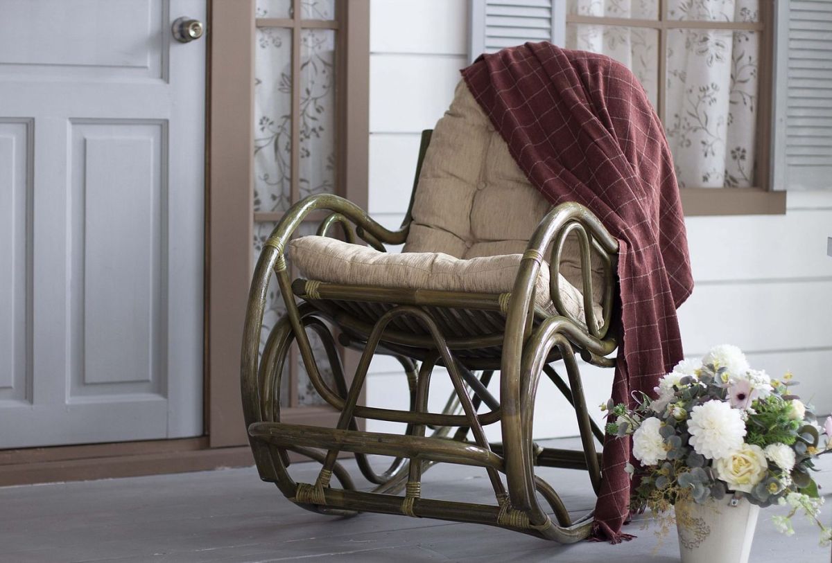 Кресло - качалка 05/05 с подушкой (Олива) Разборное/в коробке | фото 3